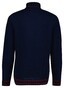 Gant Knitted Shield Graphic Rollneck Trui Avond Blauw