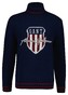 Gant Knitted Shield Graphic Rollneck Trui Avond Blauw