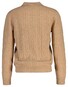 Gant Lambswool Cable Polo Collar Pullover Trui Khaki Melange