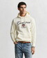 Gant Large Shield 1949 Graphic Hoodie Trui Cream