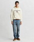 Gant Large Shield 1949 Graphic Hoodie Trui Cream