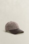Gant Leather Visor Wool Blend Cap Mist Taupe