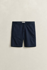 Gant Lightweight Cotton Twill Sport Chino Shorts Bermuda Avond Blauw