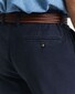 Gant Linnen Cotton Slim Flat-Front Broek Avond Blauw