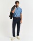 Gant Linnen Cotton Slim Flat-Front Broek Avond Blauw