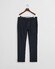 Gant Linnen Cotton Slim Flat-Front Broek Avond Blauw