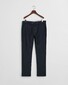 Gant Linnen Cotton Slim Flat-Front Broek Avond Blauw