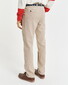 Gant Linnen Cotton Slim Flat-Front Broek Zand