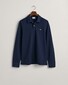 Gant Long Sleeve Piqué Uni Fine Shield Embroidery Polo Avond Blauw