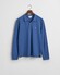 Gant Long Sleeve Piqué Uni Fine Shield Embroidery Polo Vintage Blue