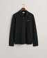 Gant Long Sleeve Piqué Uni Fine Shield Embroidery Poloshirt Black