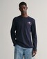Gant Medium Archive Shield Long Sleeve T-Shirt Avond Blauw