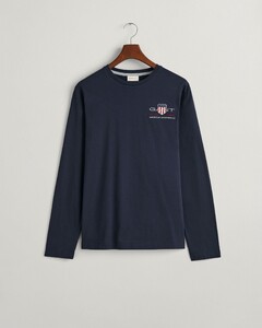 Gant Medium Archive Shield Long Sleeve T-Shirt Avond Blauw