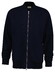 Gant Mercerised Texture Bomber Cardigan Vest Avond Blauw