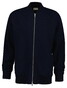 Gant Mercerised Texture Bomber Cardigan Vest Avond Blauw