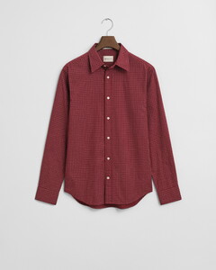 Gant Micro Pattern Poplin Shirt Plumped Red