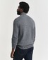 Gant Micro Texture Half Zip Trui Dark Grey Melange