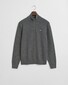 Gant Micro Texture Half Zip Trui Dark Grey Melange