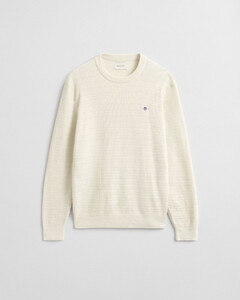 Gant Mini Cable Crew Neck Trui Cream