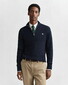 Gant Mini Cable Half Zip Pullover Evening Blue