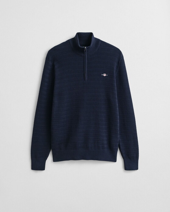 Gant Mini Cable Half Zip Trui Avond Blauw