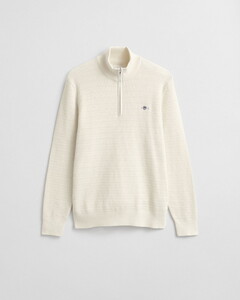 Gant Mini Cable Half Zip Trui Cream