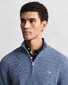 Gant Mini Cable Half Zip Trui Denim Blue