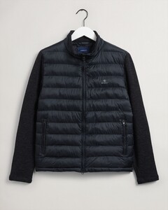 Gant Mixed Media Light Padded Jacket Vest Zwart
