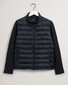 Gant Mixed Media Light Padded Jacket Vest Zwart