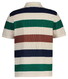 Gant Multi Stripe Cotton Short Sleeve Polo Cream