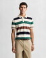 Gant Multi Stripe Cotton Short Sleeve Polo Cream