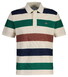 Gant Multi Stripe Cotton Short Sleeve Polo Cream