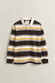 Gant Multi Striped Heavy Rugger Trui Charred Wood Brown