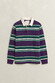 Gant Multi Striped Heavy Rugger Trui Muscadine Grape