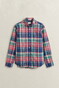 Gant Multicolor Indian Madras Check Overhemd Rose Red