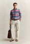 Gant Multicolor Indian Madras Check Overhemd Rose Red