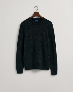Gant Neps Melange Ronde Hals Trui Washed Out Black