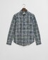Gant Organic Cotton Archive Poplin Check Overhemd Forest Green