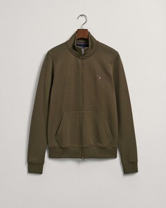 Gant Original Full Zip Cardigan Vest Racing Green