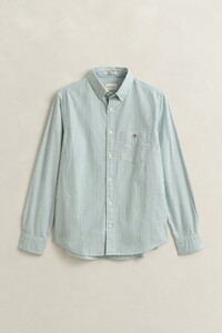 Gant Oxford Banker Stripe Button Down Overhemd Botanical Hue
