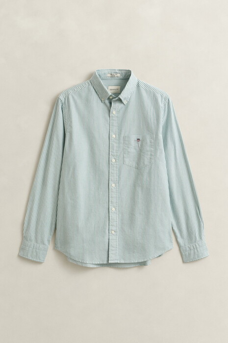 Gant Oxford Banker Stripe Button Down Overhemd Botanical Hue