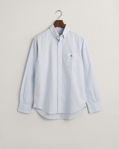 Gant Oxford Banker Stripe Button Down Shirt Light Blue