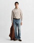 Gant Oxford Check Button-Down Overhemd Mahogany Brown