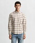 Gant Oxford Check Button-Down Overhemd Mahogany Brown