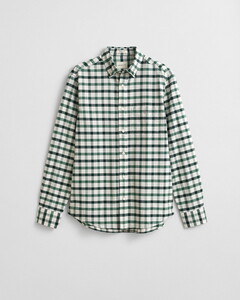 Gant Oxford Check Button-Down Shirt Woody Green