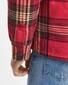 Gant Padded Check Double Chest Pocket Overshirt Cherry Red
