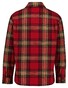 Gant Padded Check Double Chest Pocket Overshirt Cherry Red