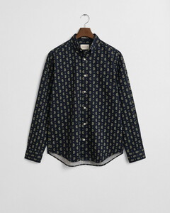 Gant Paisley Pattern Twill Overhemd Avond Blauw