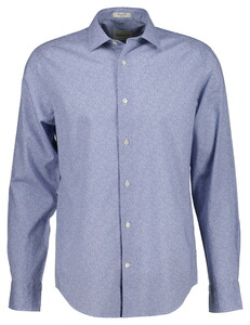 Gant Poplin Allover Fine Pattern Overhemd Faded Denim
