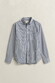 Gant Poplin Banker Stripe Button Down Overhemd Persian Blue